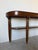 Large- French Art Deco Empire Style Mahogany & Green Marble Top Two-Tier Demilune Console Table For Sale - Image 12 of 17