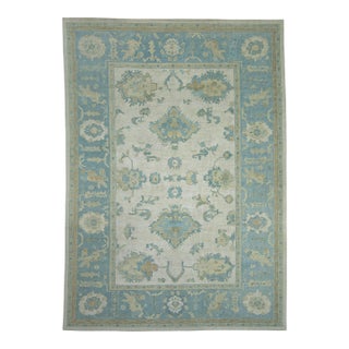 Turkish Oushak Rug 9'10" x 13'9" #18604 For Sale