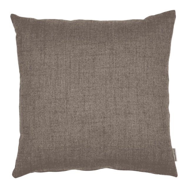 Pebble Woven Faux Wool Cushion With Feather Filler - 42x42cm (17"x17") For Sale