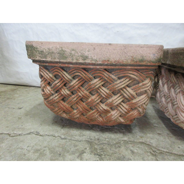Garden Pots -Basket Style Set of 3 For Sale - Image 9 of 12