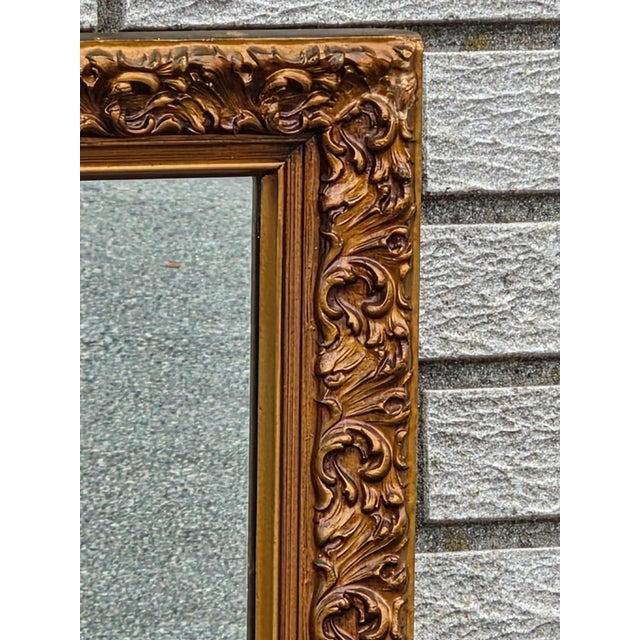 1940 Gilded Hollywood Wall Mirror. For Sale - Image 11 of 15