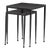Four Hands Dalston Nesting End Table - Raw Black For Sale