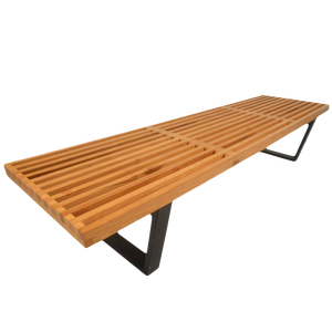 George Nelson Style Slat Bench