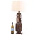 A ceramic table lamp produced by Bistossi and attributed to Aldo Londi - Apparently Unsigned - featuring a sculptural form...
