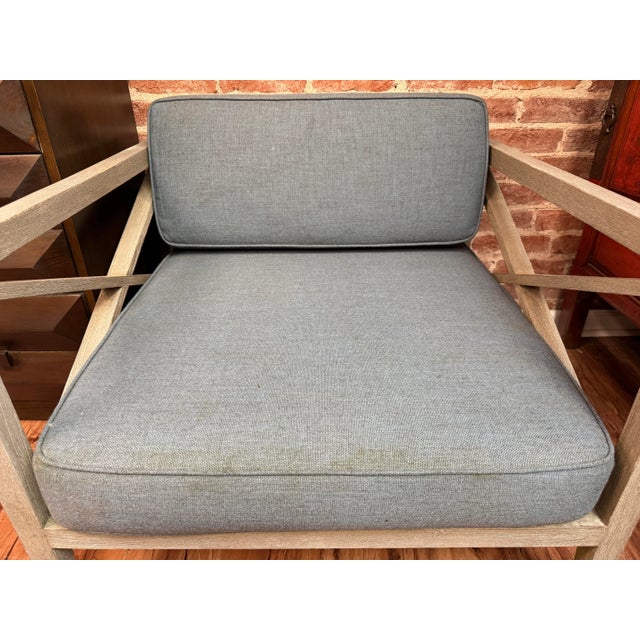 Wood Restoration Hardware Mustique Lounge Chairs - Set of 2 For Sale - Image 7 of 12