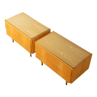 Bedside Tables from Oldenburg Furniture Workshops, 1950s, Set of 2 For Sale