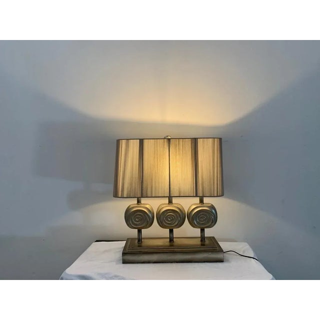 Metal Sculpture Lamp with Adjustable Philiform Elements, 1990s For Sale - Image 7 of 11