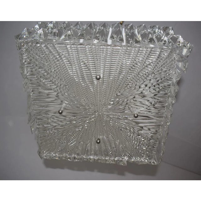Mid-Century Modern Lead Crystal Ceiling Lamp by JT Kalmar, 1960s For Sale - Image 3 of 9