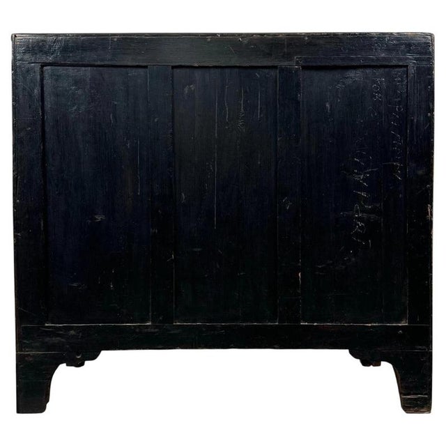 Early 19th Century Inlaid Mahogany Bow Front Chest For Sale - Image 9 of 12