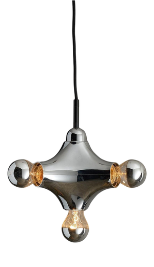 Chrome Sputnik Model 3337 Pendant from Cosack, 1970s