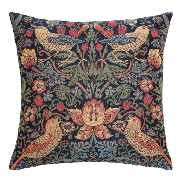 Strawberry Thief Classic Cushion With Feather Filler - 33x33cm (13"x13") For Sale