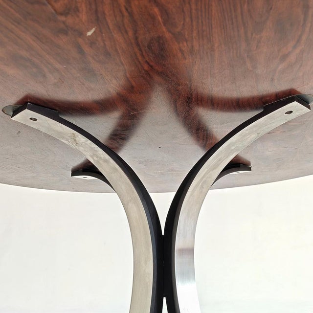 T69 Tondo Table in Teak by Osvaldo Borsani for Tecno, 1970s For Sale - Image 13 of 18