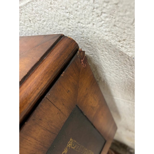 Vintage French Louis XIII Style Drop Leaf Leather Top Table by John Richard For Sale - Image 11 of 12