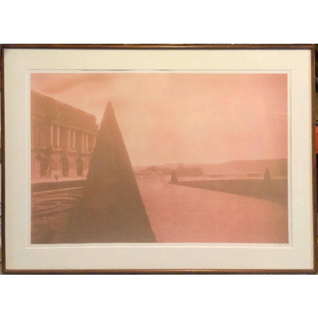David Aschkenas, Large Vintage Photograph Polaroid Transfer Photo Print Gardens Versailles Paris, 1996 For Sale