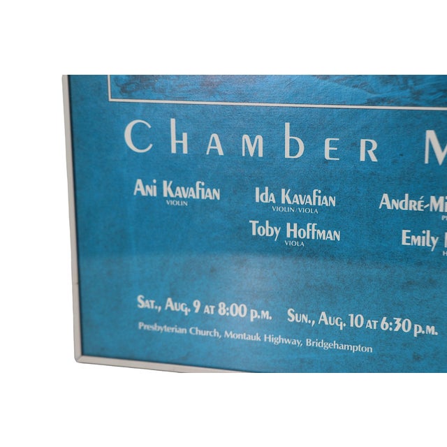 1980s Vintage Bridgehampton Chamber Music Poster C 1986 For Sale - Image 5 of 6