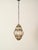 Large Mouth-Blown Murano Amber Glass and Iron Lantern Pendant Light from Seguso, Italy, 1940 For Sale - Image 3 of 18