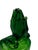 Vintage Emerald Green Pressed Glass Praying Hands Sculpture For Sale - Image 4 of 11
