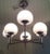 White White & Chrome Reggiani Italian Chandelier For Sale - Image 8 of 10
