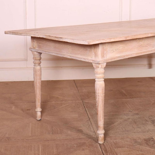 Large Antique Spanish Farmhouse Dining Table in Elm, 1800s For Sale - Image 5 of 11