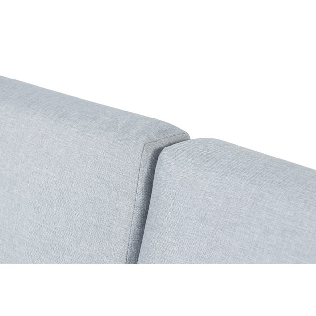 Sardinia Aluminum Frame Outdoor 74" Love Seat / Sofa - Gray Cushions For Sale In Chicago - Image 6 of 18
