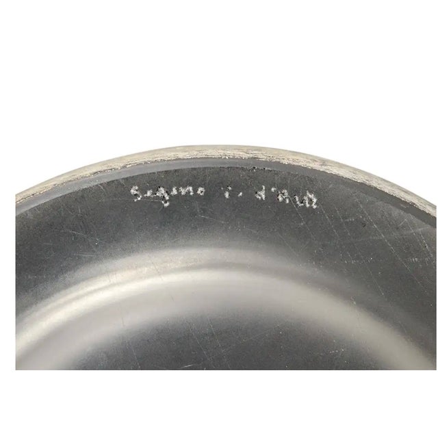 Mid-Century Modern 1980s Seguso Vetri d'Arte Bowl, Glass, Scavo, Signed For Sale - Image 3 of 3