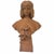 Female bust with flowers in cast iron – Art Nouveau style. Decorative bust representing a young woman with a serene...