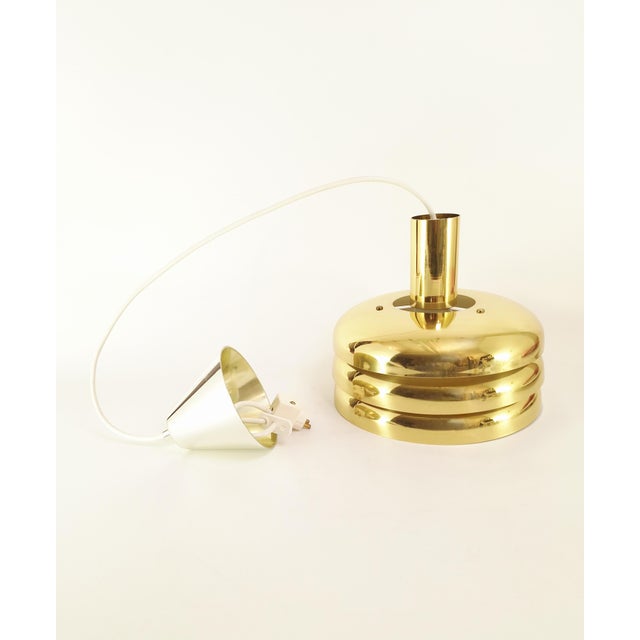 1960s Brass T-724 Pendant Light from Markaryd, 1960s For Sale - Image 5 of 9