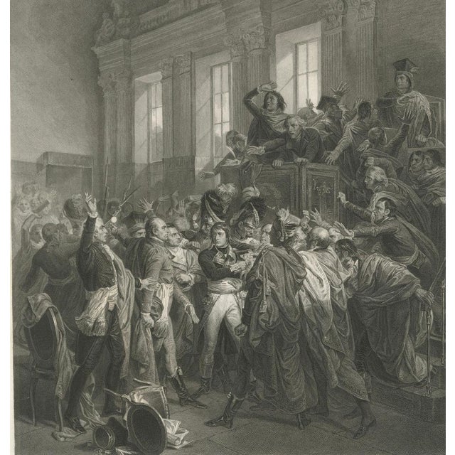 After François Bouchot, The Coup of 18 Brumaire Napoleon Seizes Power, Engraving, 1840 For Sale - Image 3 of 9