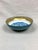 Vintage Steinbock made in Austria enameled bowl decorated with flowers and birds with a gold leaf band around the top of...
