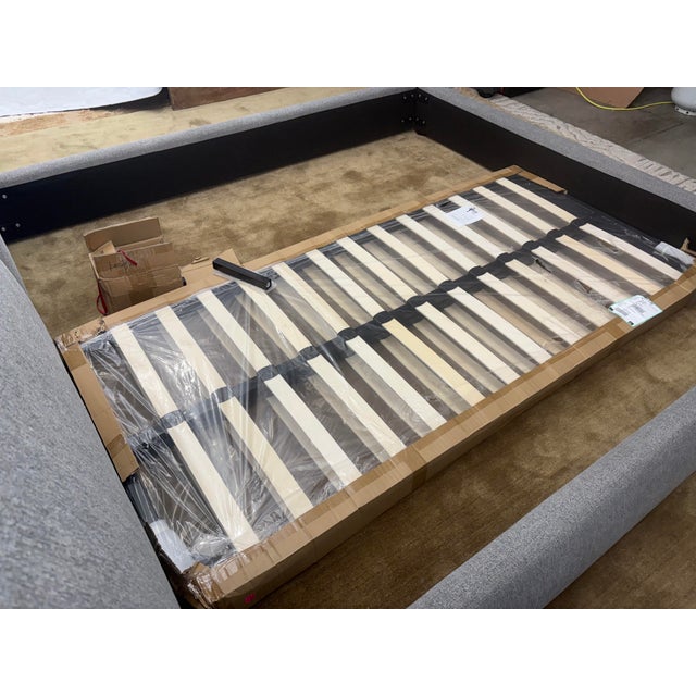 Arhaus Rigby Upholstered Bed — King Size Custom Upholstery | Plush Pillow-Back Headboard | Platform Design For Sale - Image 12 of 18