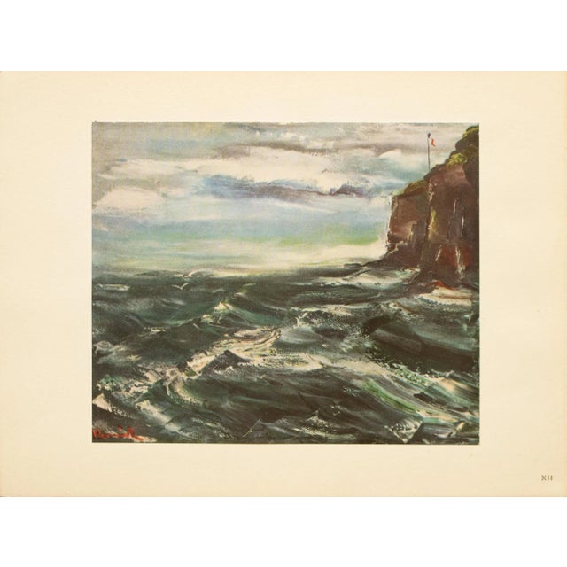 French 1947 After Maurice Vlaminck "Sotteville-Sur-Mer", First Edition Period Offset Lithograph For Sale - Image 3 of 8
