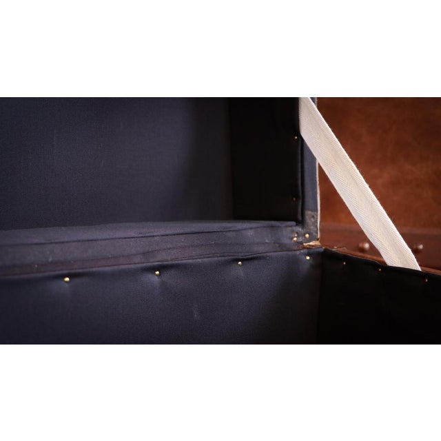 Vintage Officers Campaign White Star Trunk in Leather, 2010s For Sale - Image 16 of 18