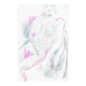 1996 Colorful Female Nude by James Bone
