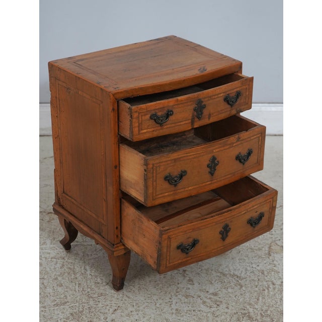 Italian Italian Continental 19th Century Inlaid 3 Drawer Olivewood Chest For Sale - Image 3 of 16
