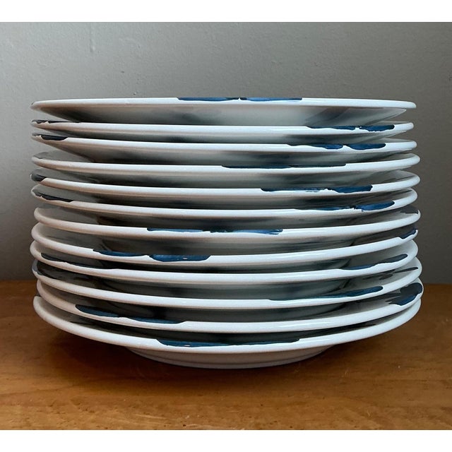 Vintage Penny Morrison Hand Painted Dinner Plates Z- Set of 12 For Sale - Image 12 of 12