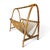 Wood Franco Albini Style Mid 20th Century Bentwood Bamboo & Rattan Magazine Rack For Sale - Image 7 of 11