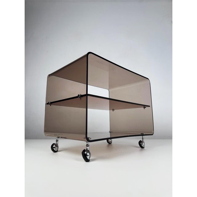 Metal Center Table attributed to Michel Dumas for Roche Bobois, France, 1970s For Sale - Image 7 of 11