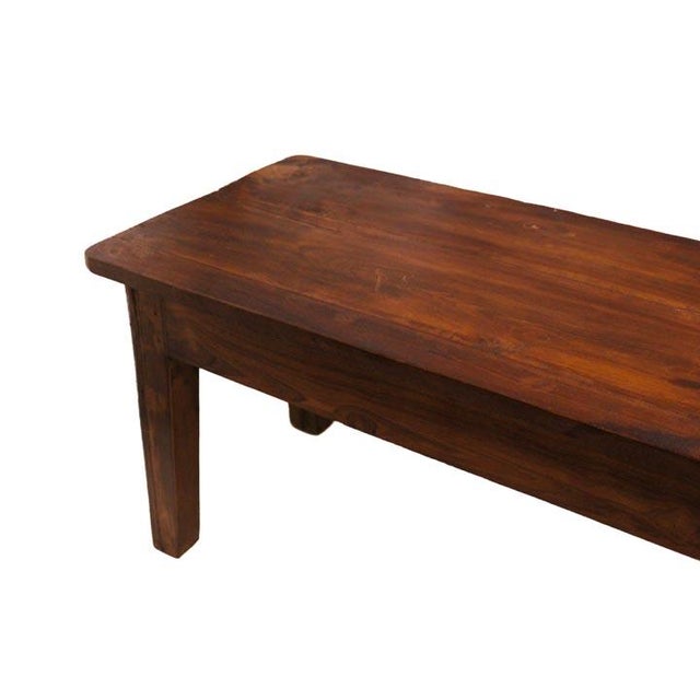 Teak Wood Bench For Sale - Image 6 of 12