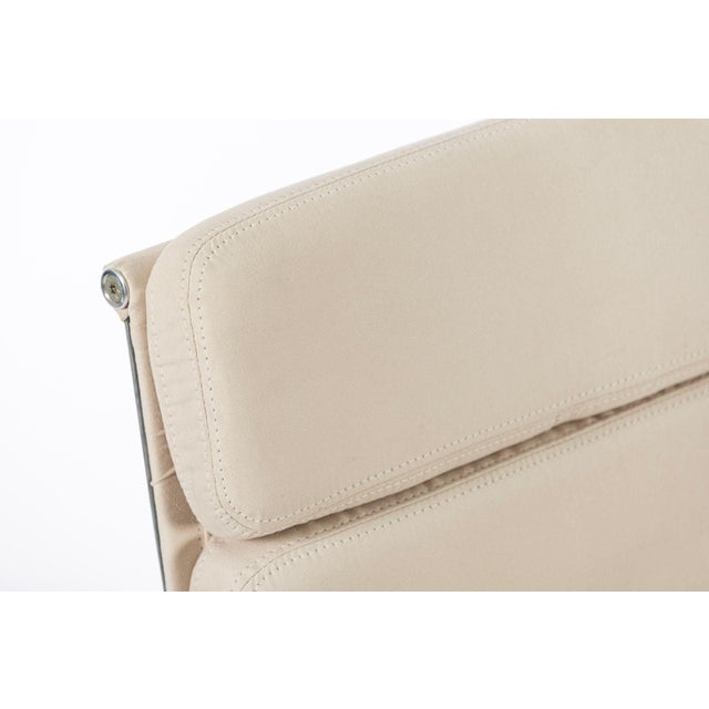 Eames for Herman Miller Tan Cream Office Chair in Schumacher Vegan Suede For Sale - Image 12 of 13