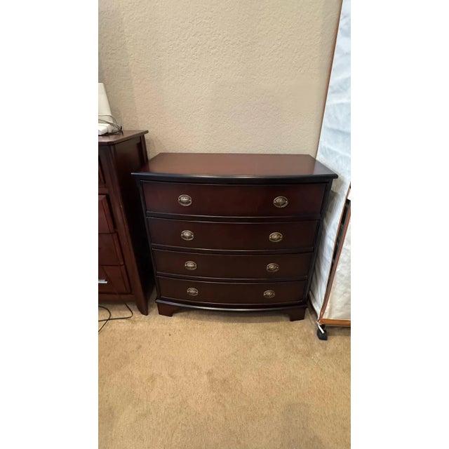 Colonial wooden chest of drawers - 4 drawers Mahogony color - Bombay Company