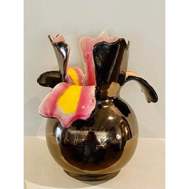 Vallauris Ceramic Vase, 1970s For Sale - Image 3 of 3