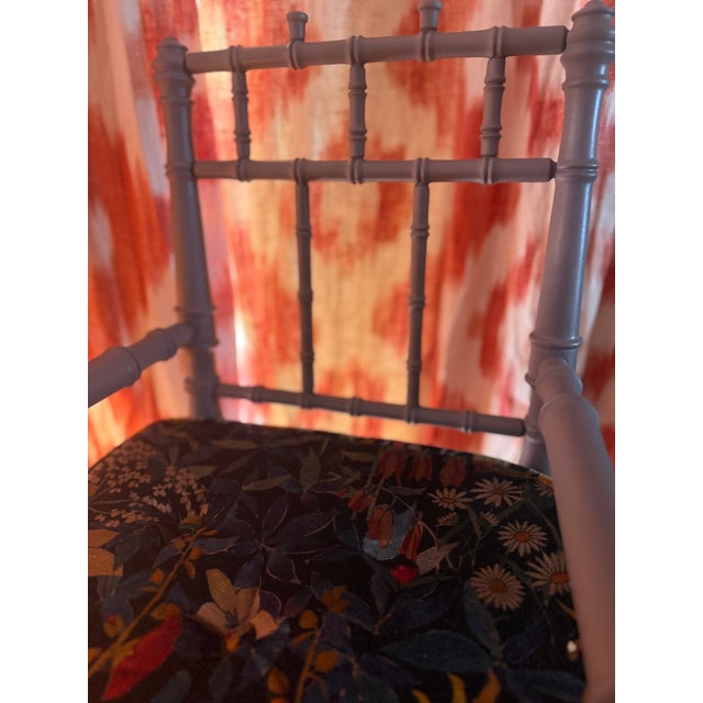 Every home needs a child’s chair. This one is extra lovely in a lovely shade of gray Crafted in the arts and crafts style...