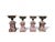 Important set of four monumental garden urns, crafted in France in the 19th century, combining cast iron vases with their...