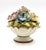 A beautiful vintage Italian hand painted porcelain flower topiary basket. Marked "Made Italy" on reverse. This lovely...