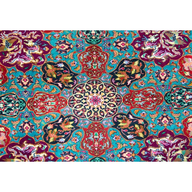 Vintage Persian Tabriz Rug For Sale - Image 14 of 16