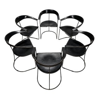 Vintage Canasta Chairs by Arrben Italia, 1980s, Set of 6 For Sale