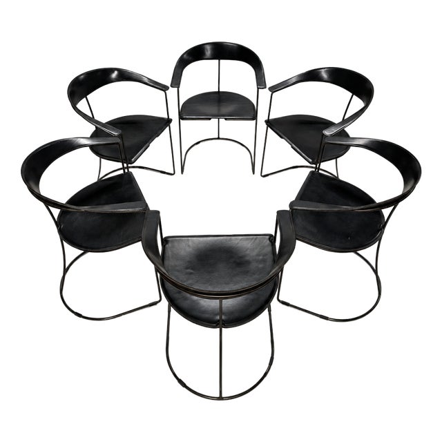 Vintage Canasta Chairs by Arrben Italia, 1980s, Set of 6 For Sale