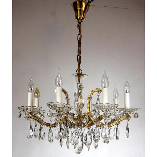 Maria Theresia 8-Light Chandelier from Palwa, 1960s For Sale - Image 11 of 13