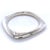 Tiffany and Co. Tiffany & Co. Sterling Silver Vintage Square Bangle Bracelet 56.84g For Sale - Image 4 of 8