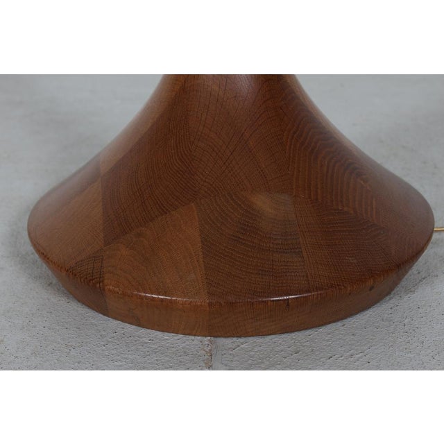 Danish Floor Lamp in Hand-Turned Teak by Lisbeth Brams for Fog & Mørup, 1960s For Sale - Image 10 of 14